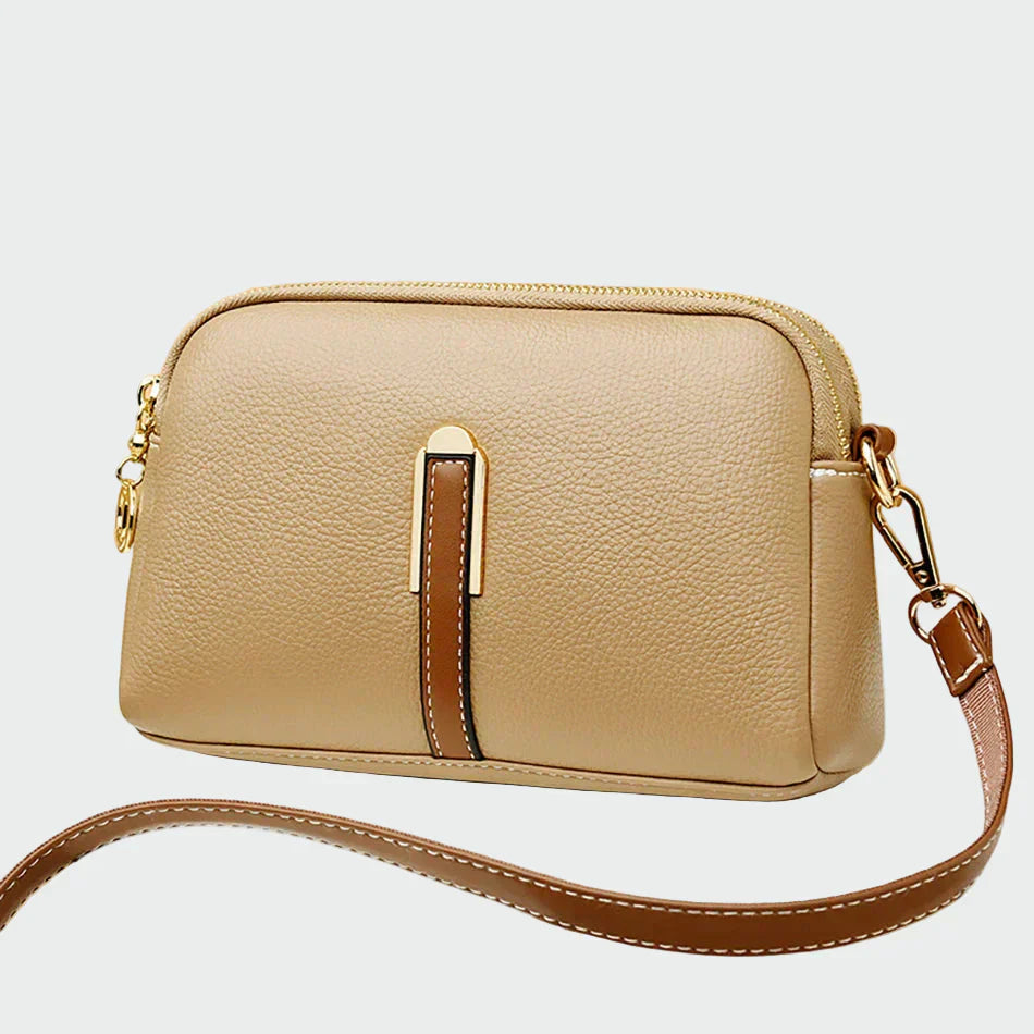 Bolso de hombro de cuero elegante