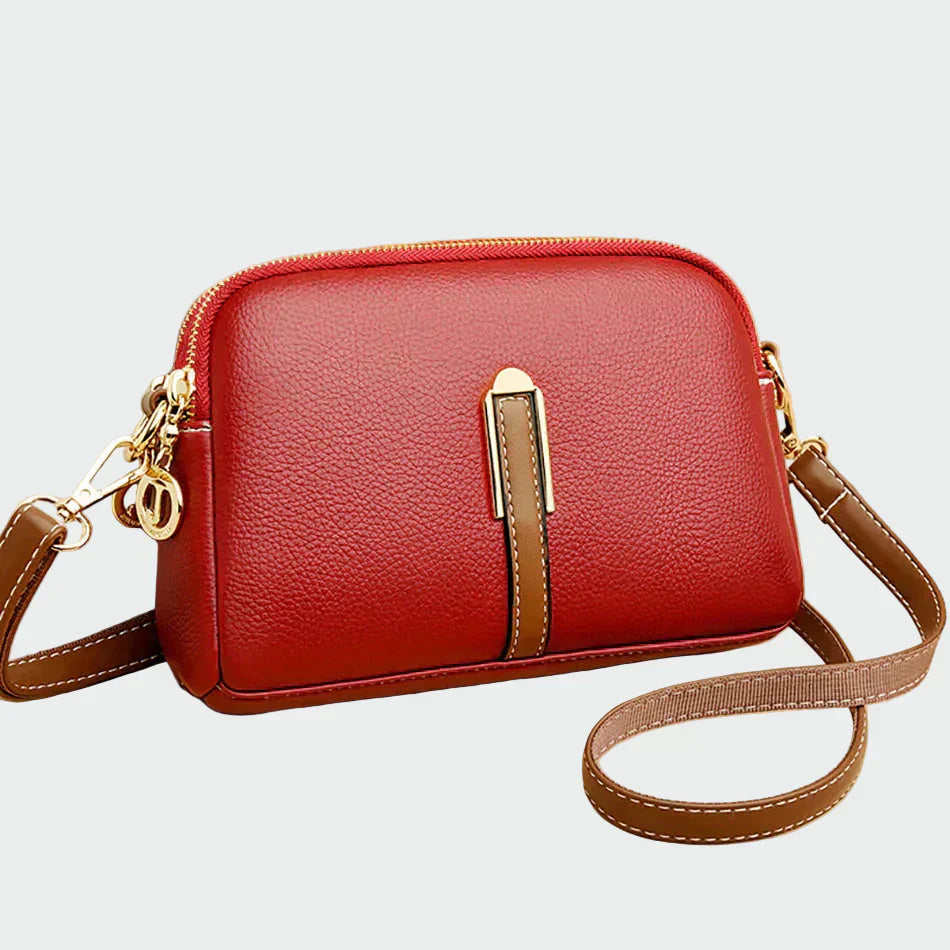 Bolso de hombro de cuero elegante