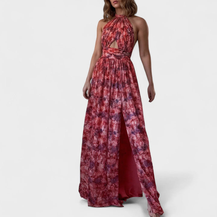 Floraria - Vestido Com Alças Presas ao Pescoço