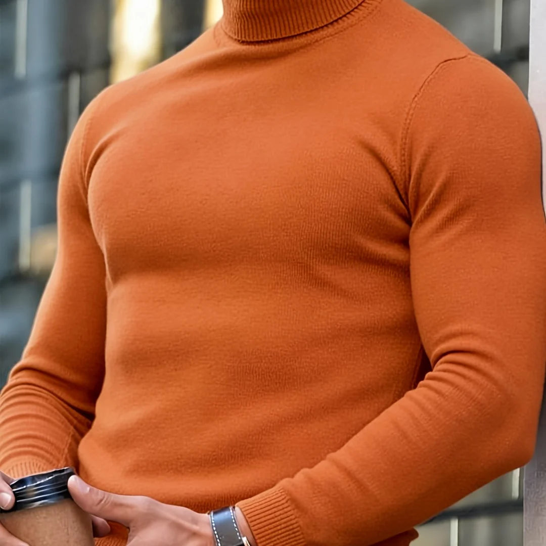 Adrien | Camisola de Malha Premium de Gola Alta para Homem