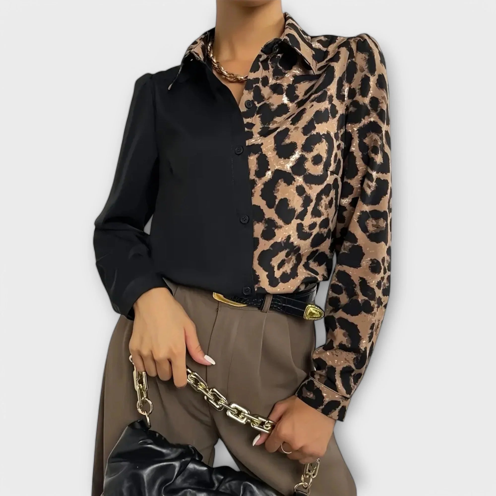BLUSA LEOPARDO SIMPLE Y ESTILOSA