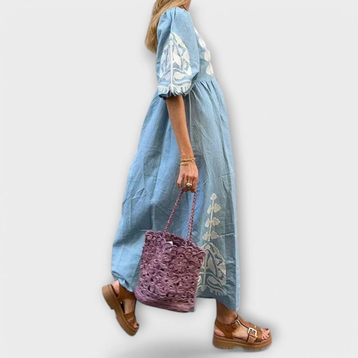 Sílvia - Vestido Estampado Para Una Elegancia Sin Esfuerzo