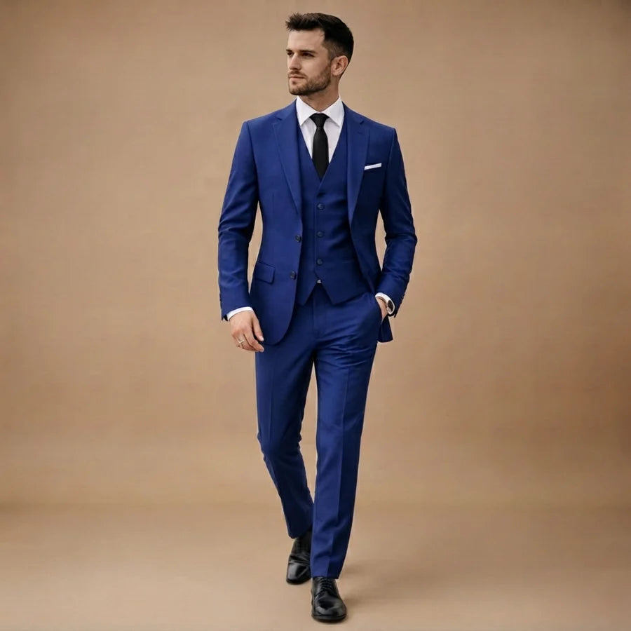 Antonio | Traje De 3 Piezas Slim Fit Hombre Boda Blazer Chaleco Pantalón