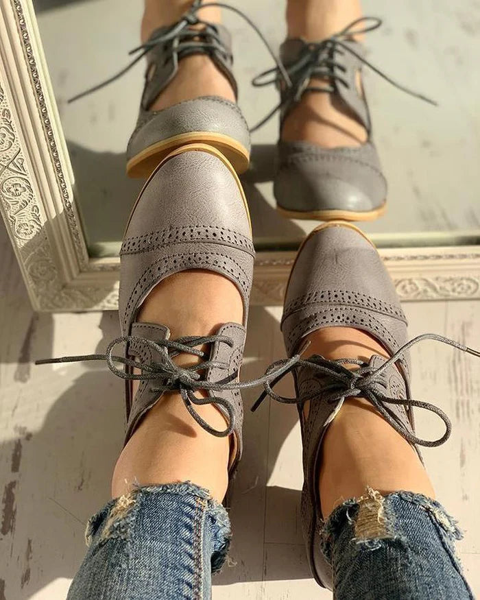 RIANNA - SAPATOS VINTAGE DE SALTO ALTO PARA MULHER