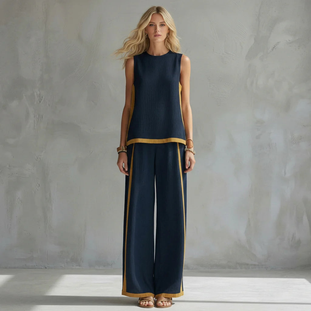 Teresa - Conjunto Elegante de Lino