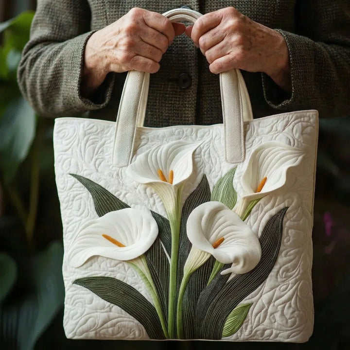 Bolso Artesanal Acolchado - Calas Blancas