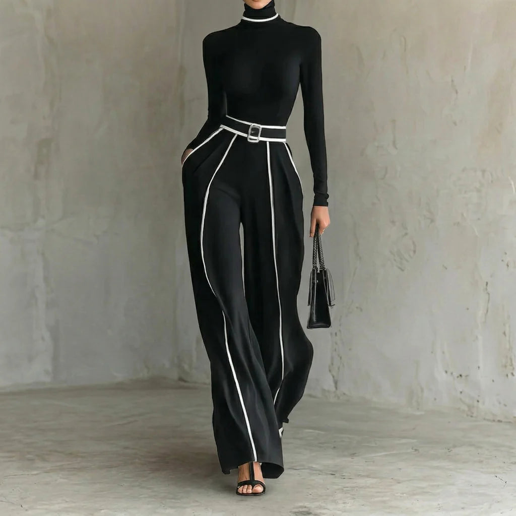 Vera - conjunto elegante con detalles en contraste