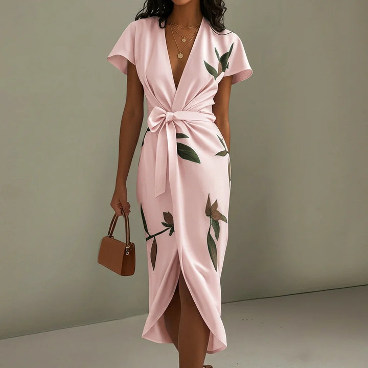 Isabel - Vestido Midi Com Laço