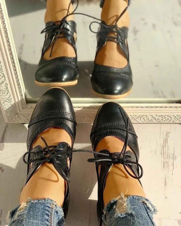 RIANNA - SAPATOS VINTAGE DE SALTO ALTO PARA MULHER