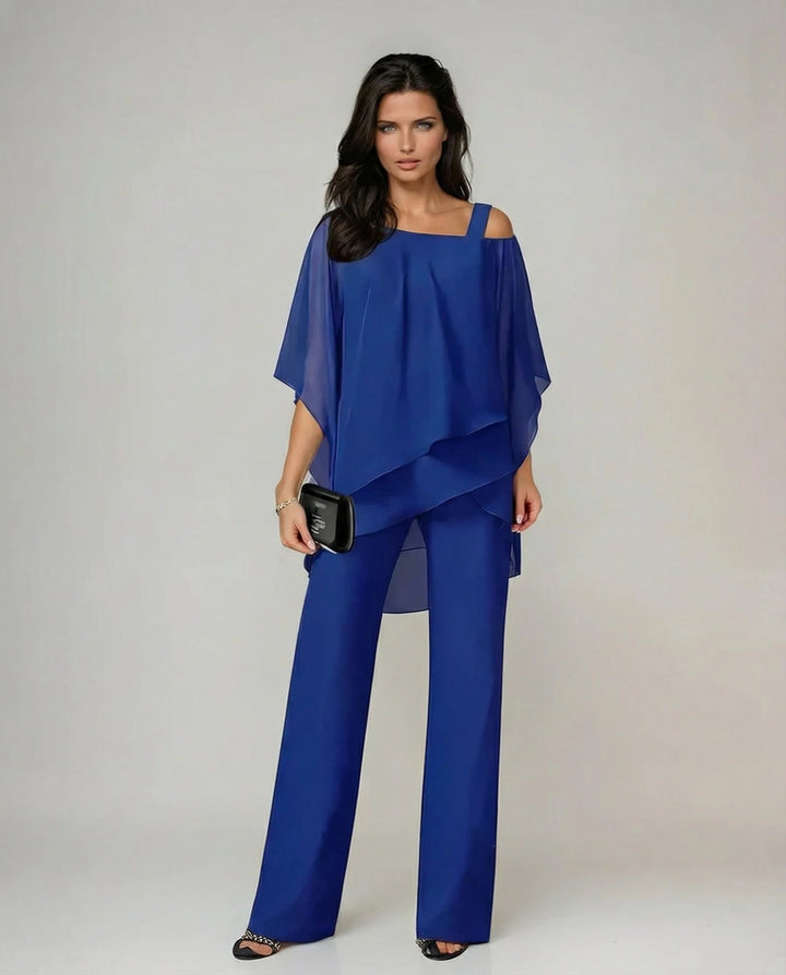 Silvia | Conjunto Fluido De Mistura De Algodão
