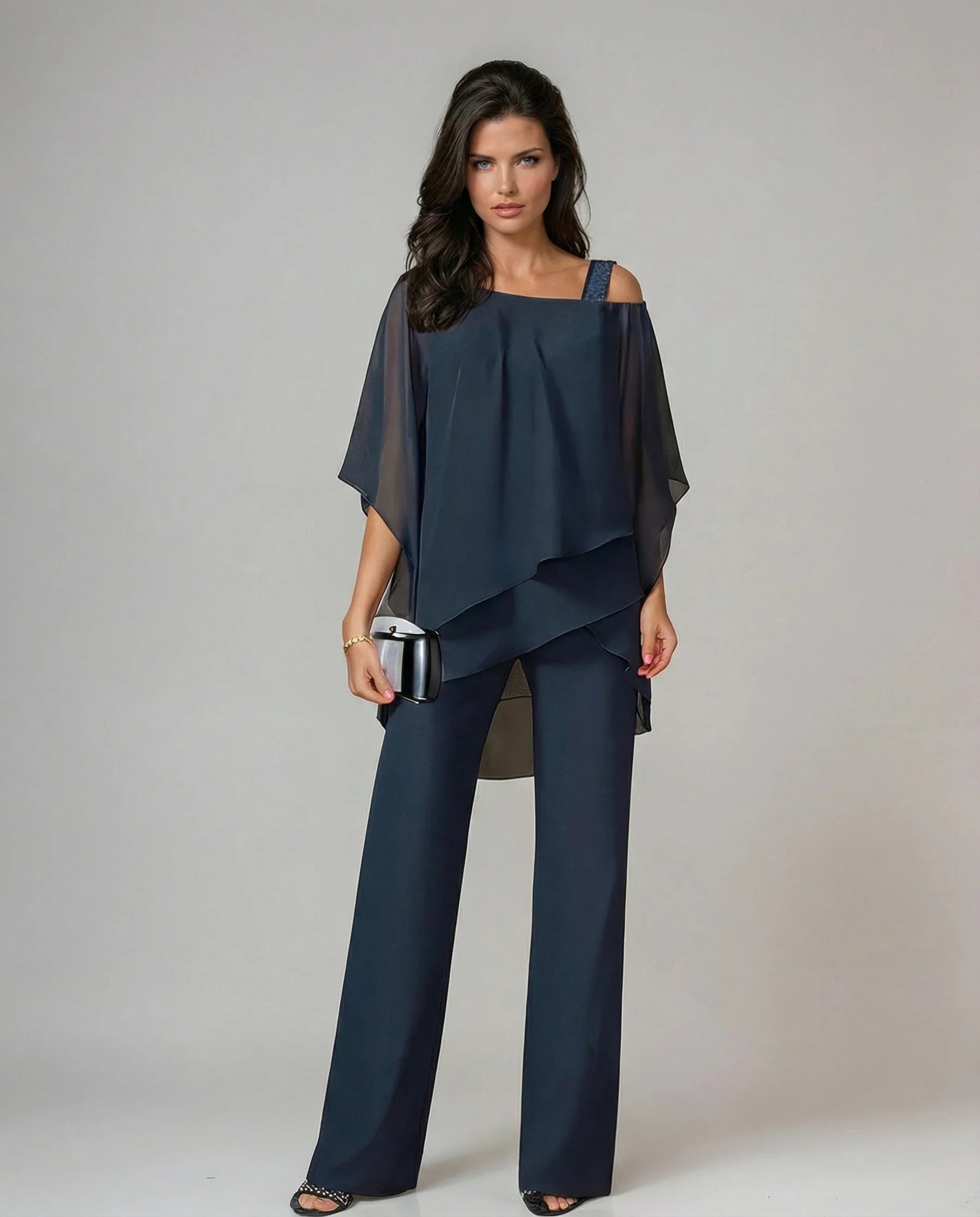 Silvia | Conjunto Fluido de Mezcla de Algodón