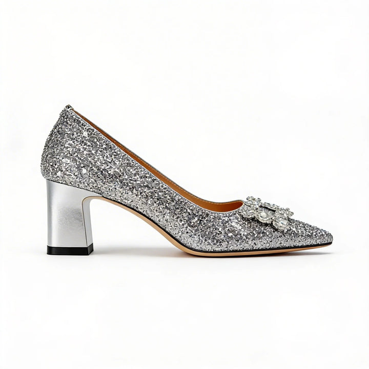 Madalena - Sapatos Ortopédicos Com Brilho