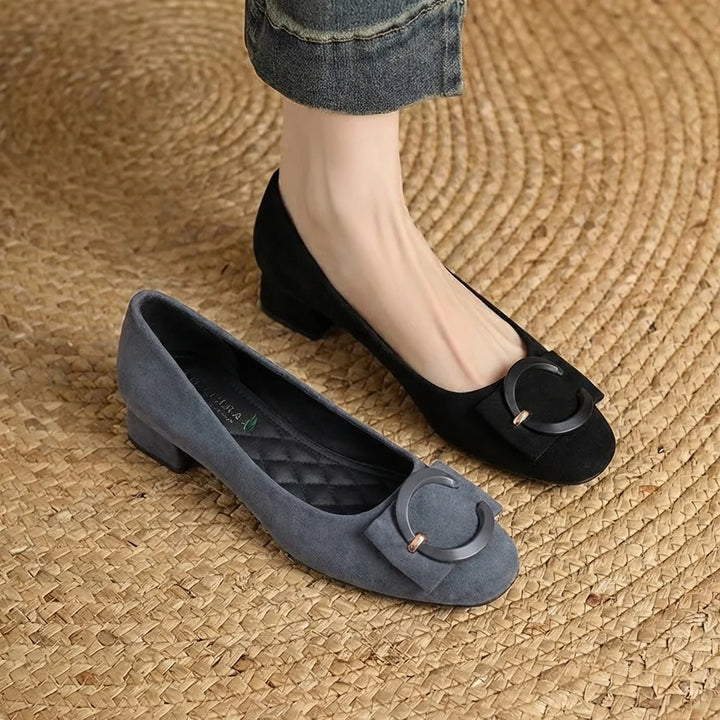 Sapatos de Camurça Cor-de-Rosa