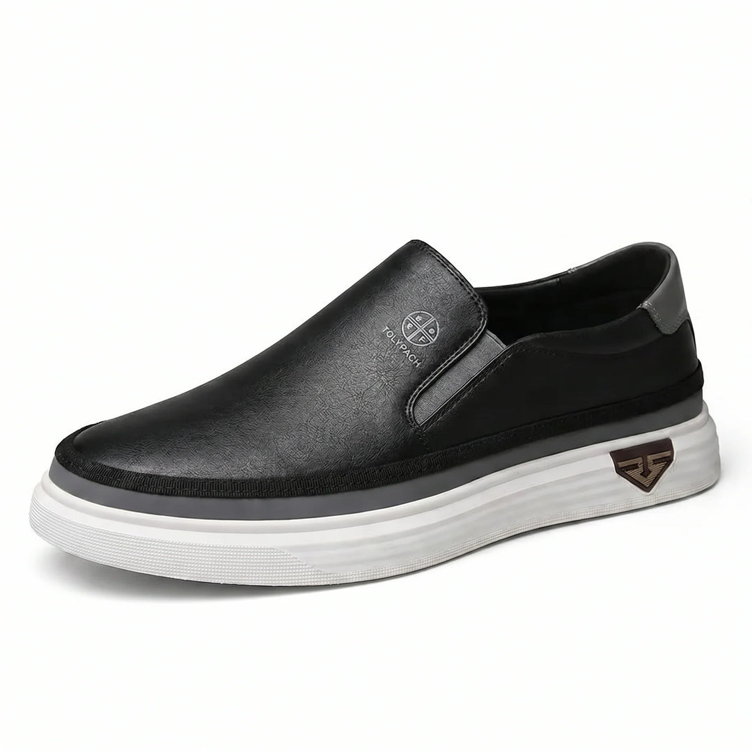 Turim | Sapatilhas Slip-on de Couro para Homem