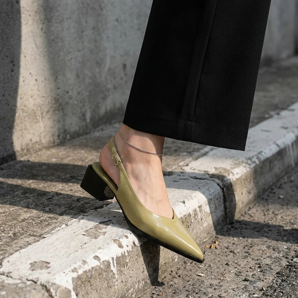 Emma™ | Sapatos de Salto Slingback Ortopédicos