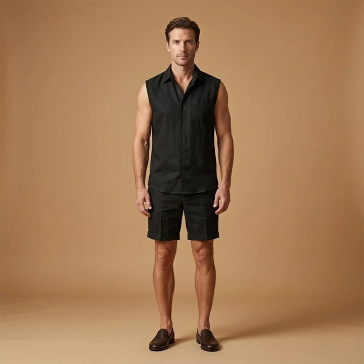 Hugo | Conjunto Camisa Sin Mangas Shorts Hombre Verano