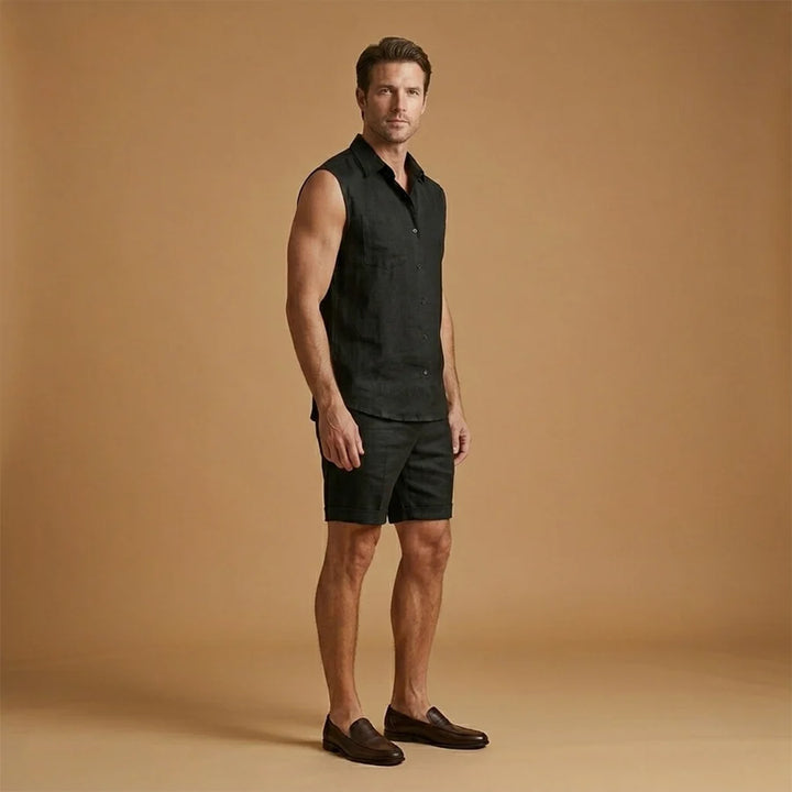 Hugo | Conjunto Camisa Sin Mangas Shorts Hombre Verano