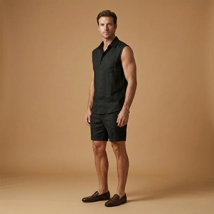 Hugo | Conjunto Camisa Sin Mangas Shorts Hombre Verano