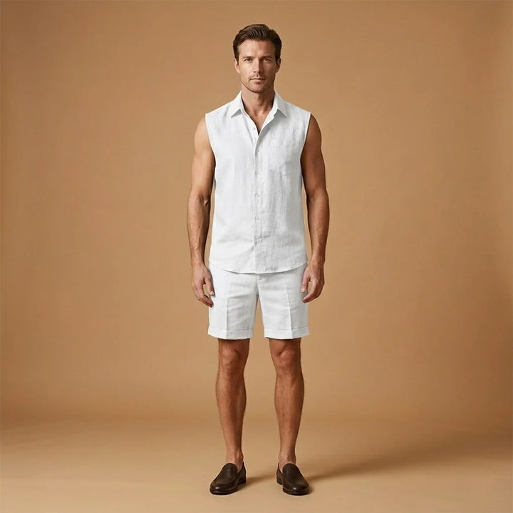 Hugo | Conjunto Camisa Sin Mangas Shorts Hombre Verano