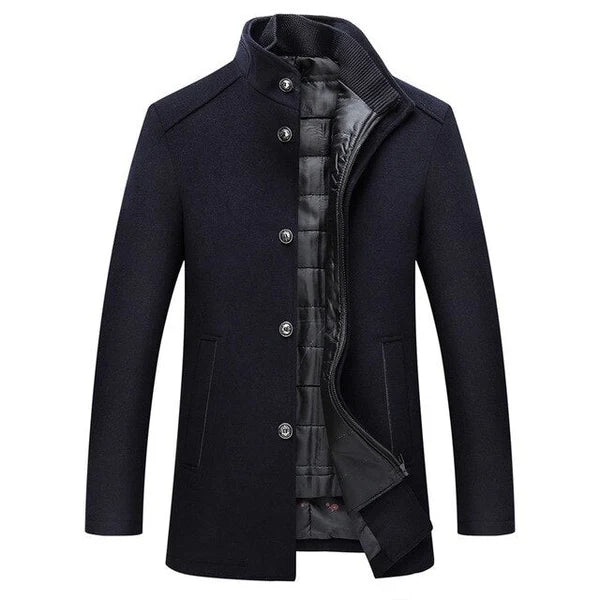 Giacomo | Casaco De Invierno Acolchado Con Cuello Alto Para Hombre, Corte Elegante Profesional