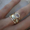 Lily | Conjunto de Anillos de Oro Vintage y Zirconia