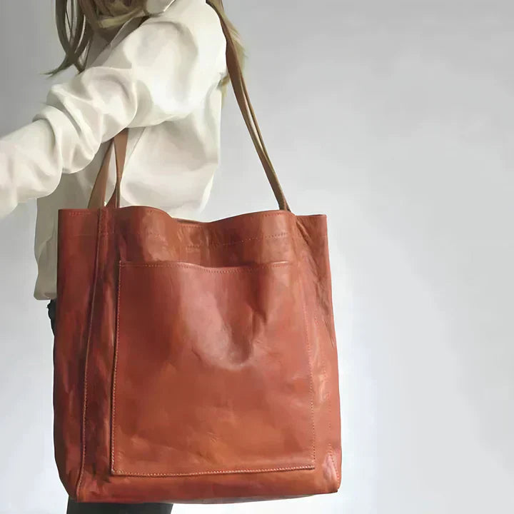 Elle - Bolso de Hombro Clásico de Piel
