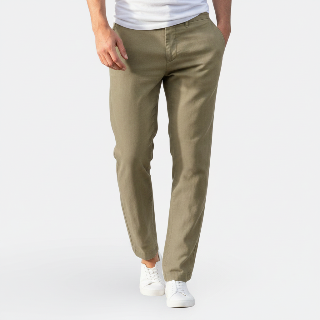 Hélder - Pantalones Casuales Ligeros de Lino