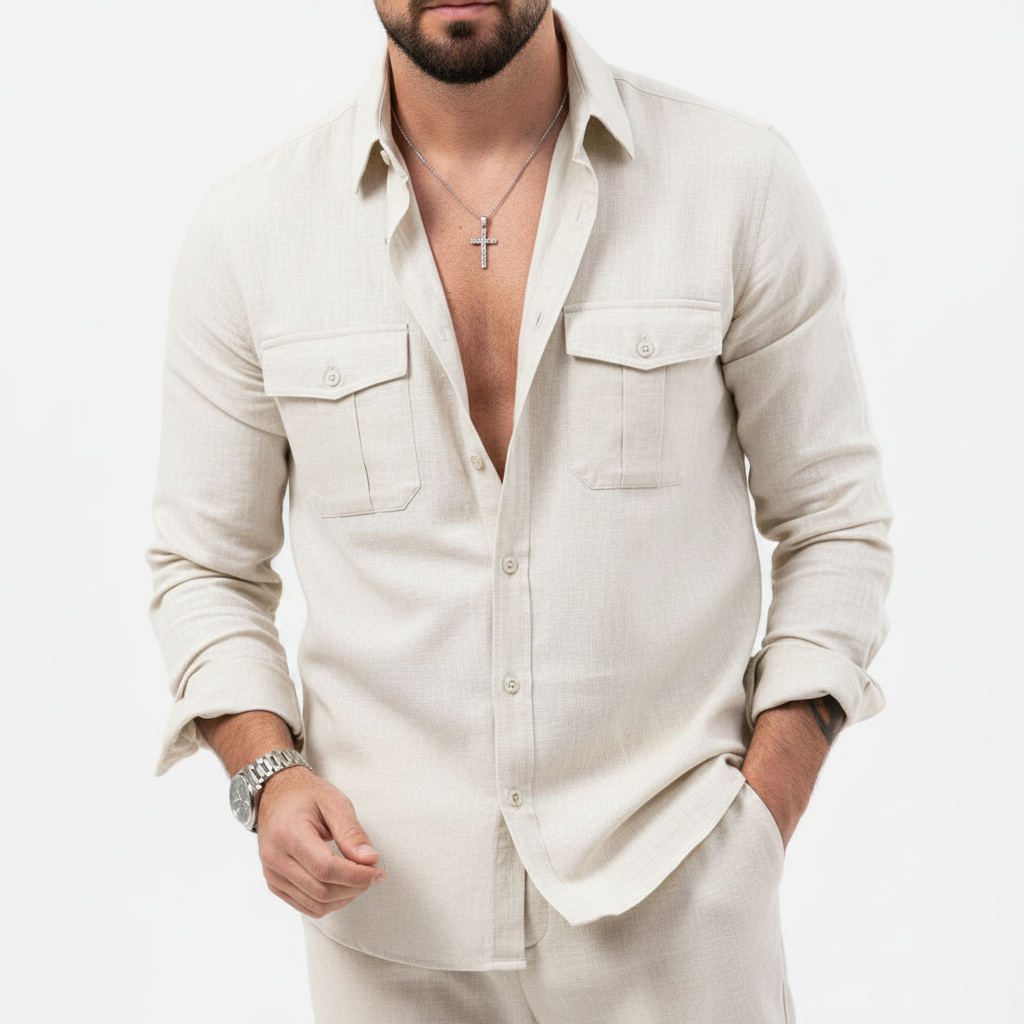 CAMISA - BOLSILLOS CARGO CONFORT TÉRMICO
