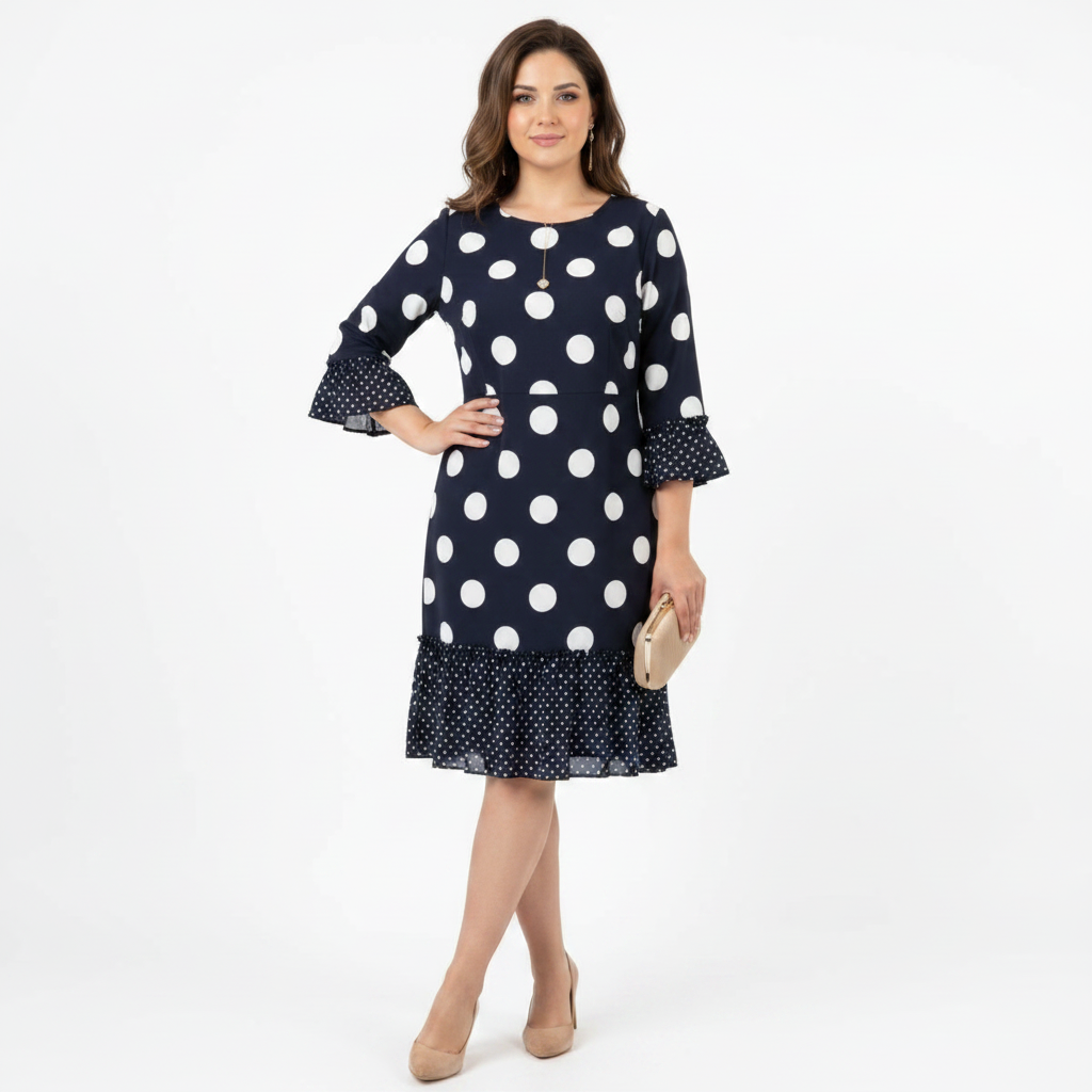 CLOTILDE | VESTIDO AZUL MARINO