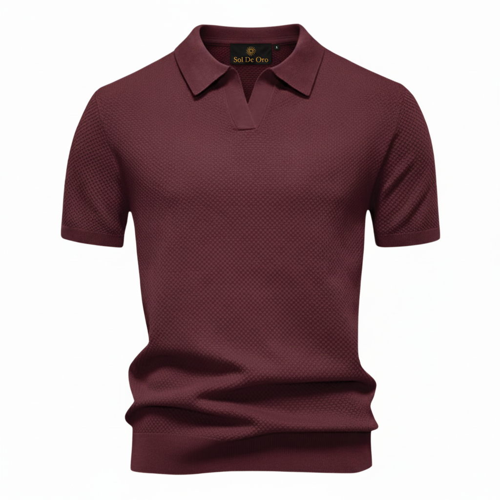 Polo bordô Sol De Oro