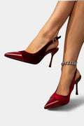 Candice | tacones stiletto de terciopelo con patchwork