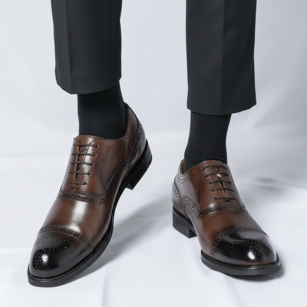 CARLOS - ZAPATOS CLÁSICOS DE TRAJE EN CUERO BROGUE