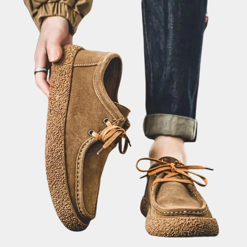 MEN'S LOAFERS WITH FUR LINING AND NON-SLIP TEXTURED SOLE