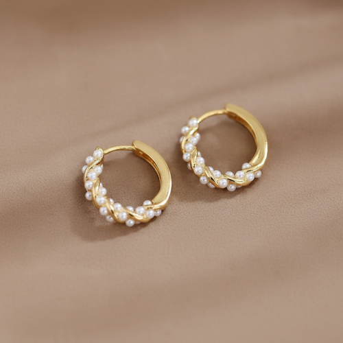 Aros con perlas