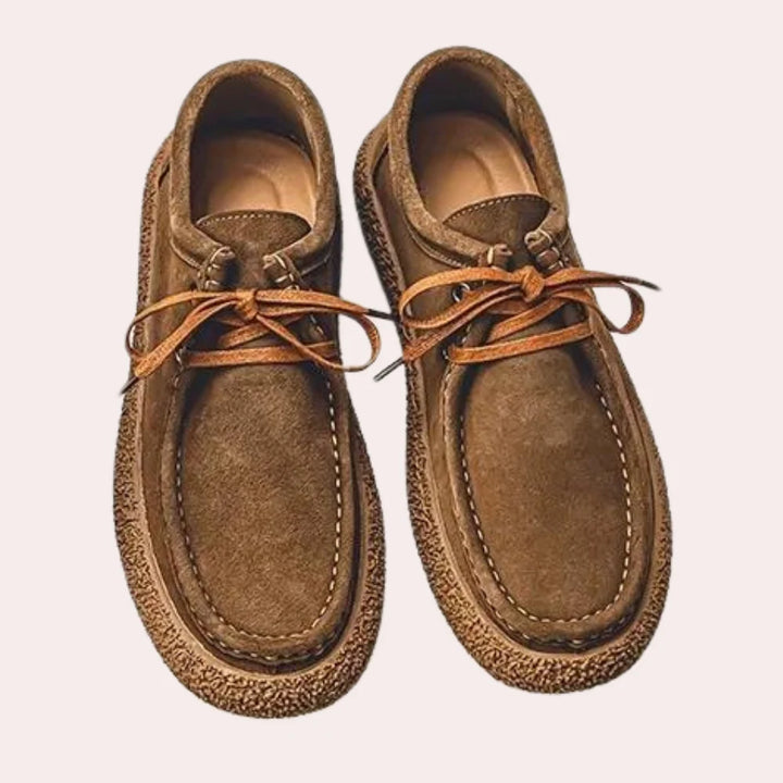 MEN'S LOAFERS WITH FUR LINING AND NON-SLIP TEXTURED SOLE