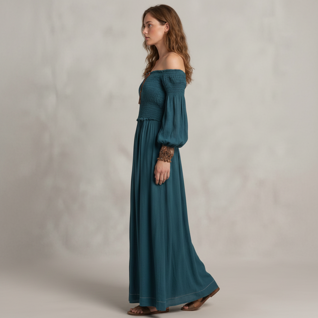 Adriana Maxi Vestido - Lateral