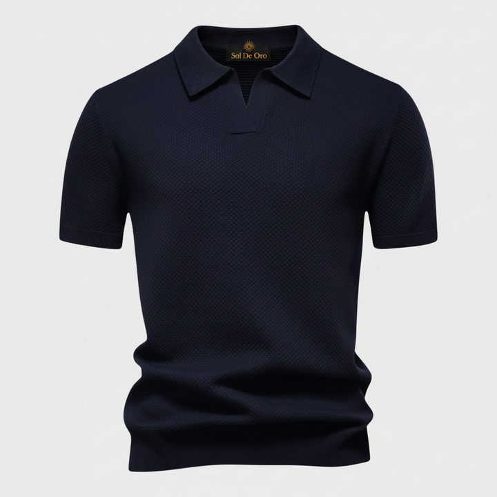 Polo azul marinho 3 Sol De Oro