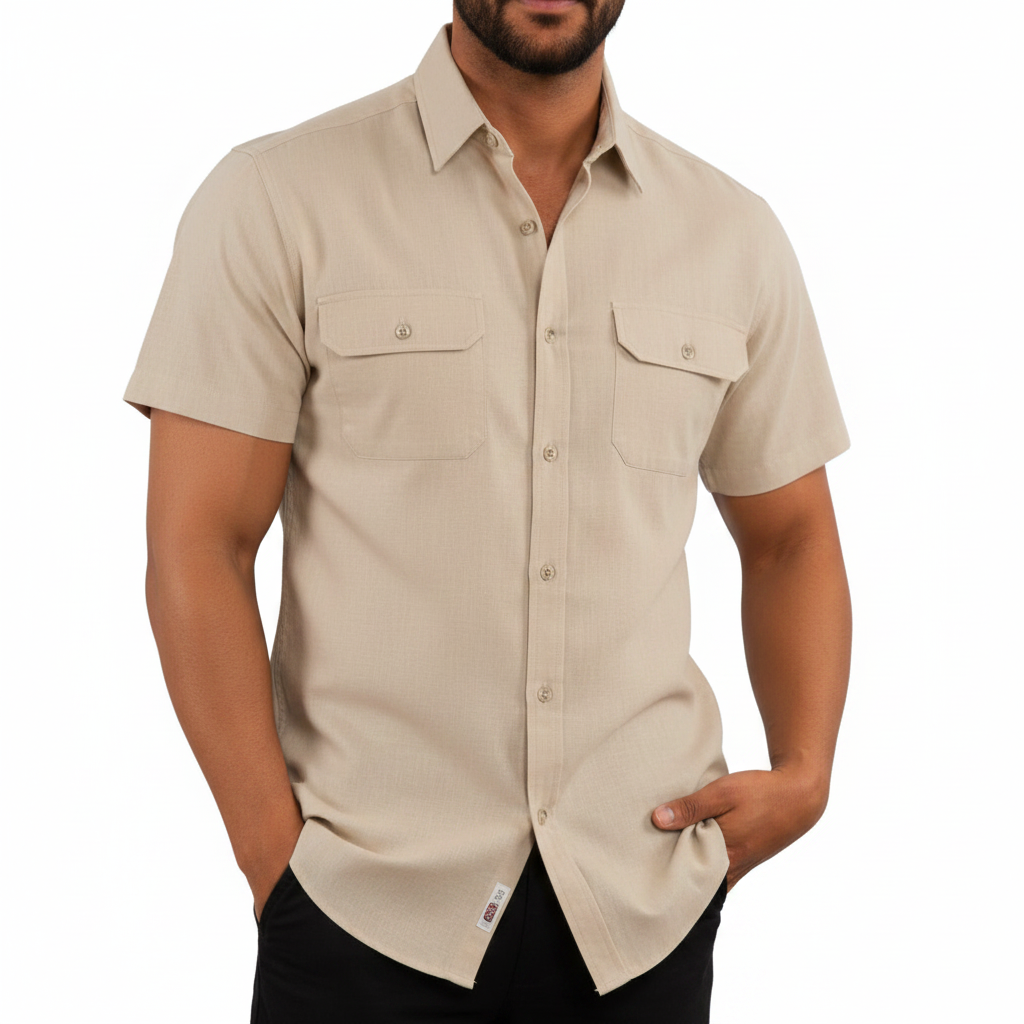 Camisa - Manga Curta Dois Bolsos