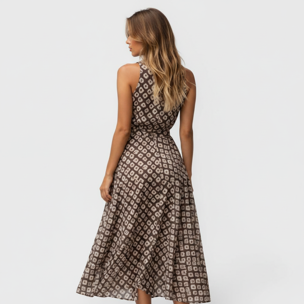 Danae | vestido midi de lunares