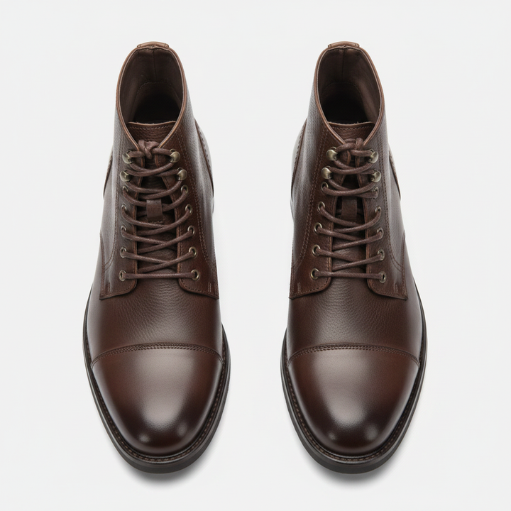 Vasco - Sapatos Derby Retro em Pele para Homem