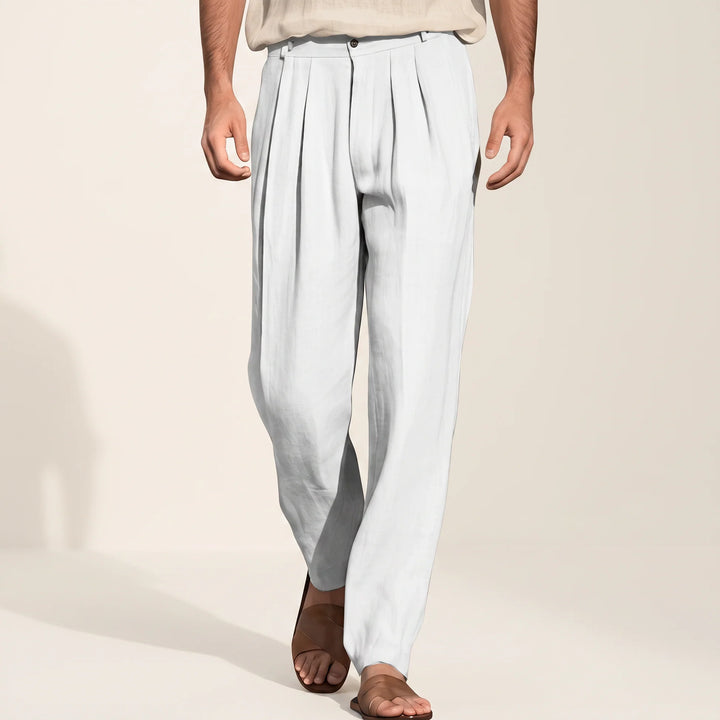 Randall - Pantalones Casuales Plisados De Pierna Ancha