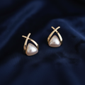 Cielo | pendientes dorados con perlas
