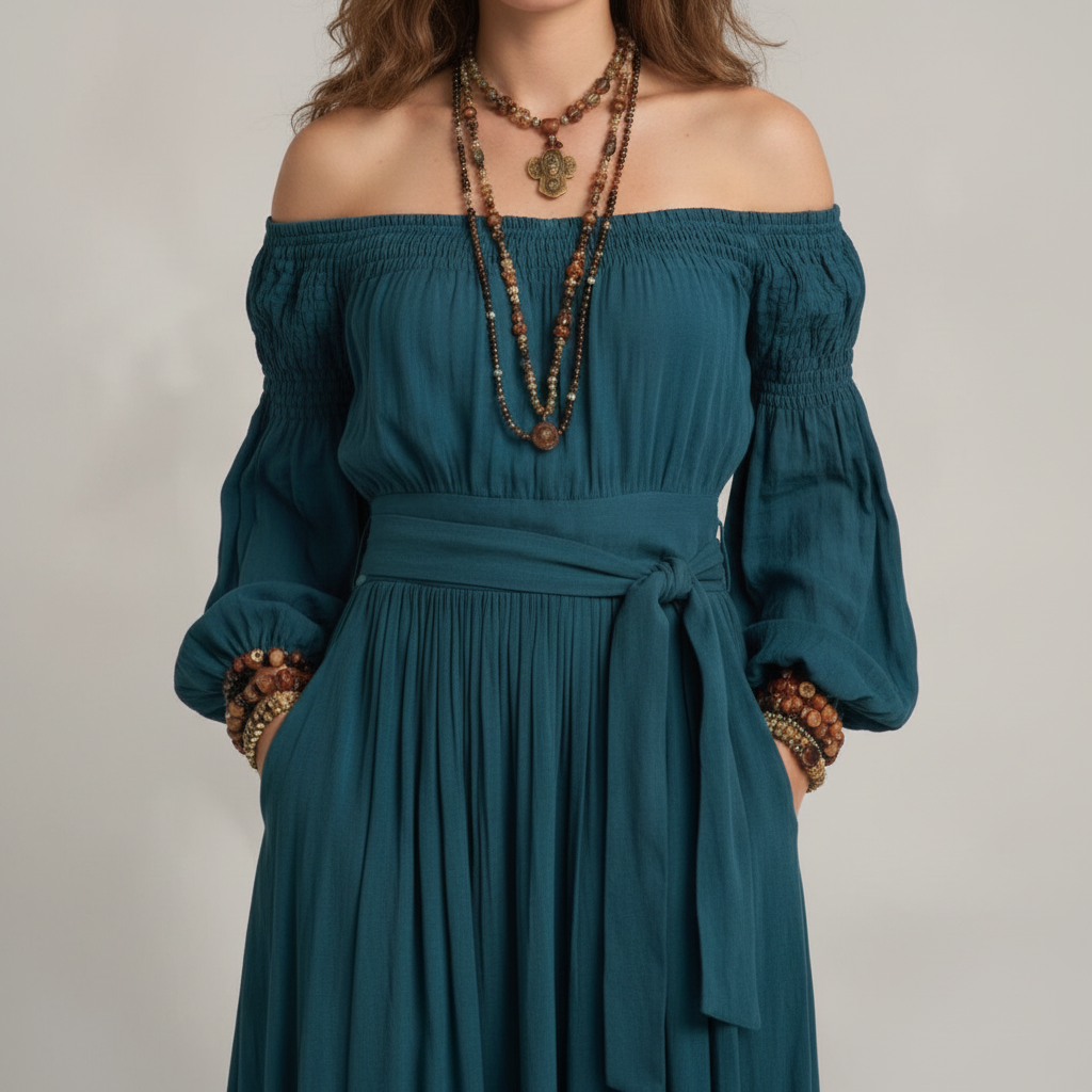 Adriana Maxi Vestido - Detalhe