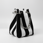 ALGARVE BOLSO TELA NEGRO BLANCO