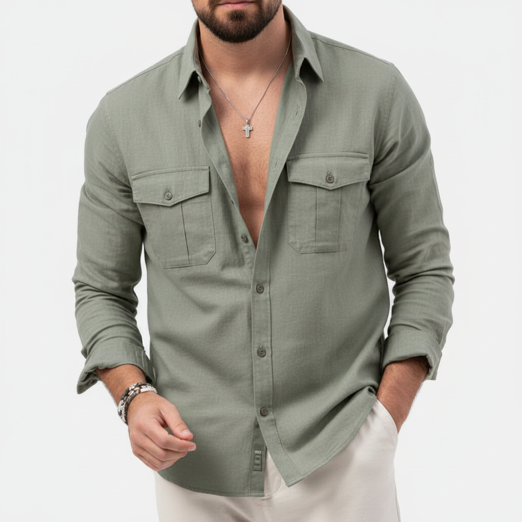 CAMISA - BOLSILLOS CARGO CONFORT TÉRMICO
