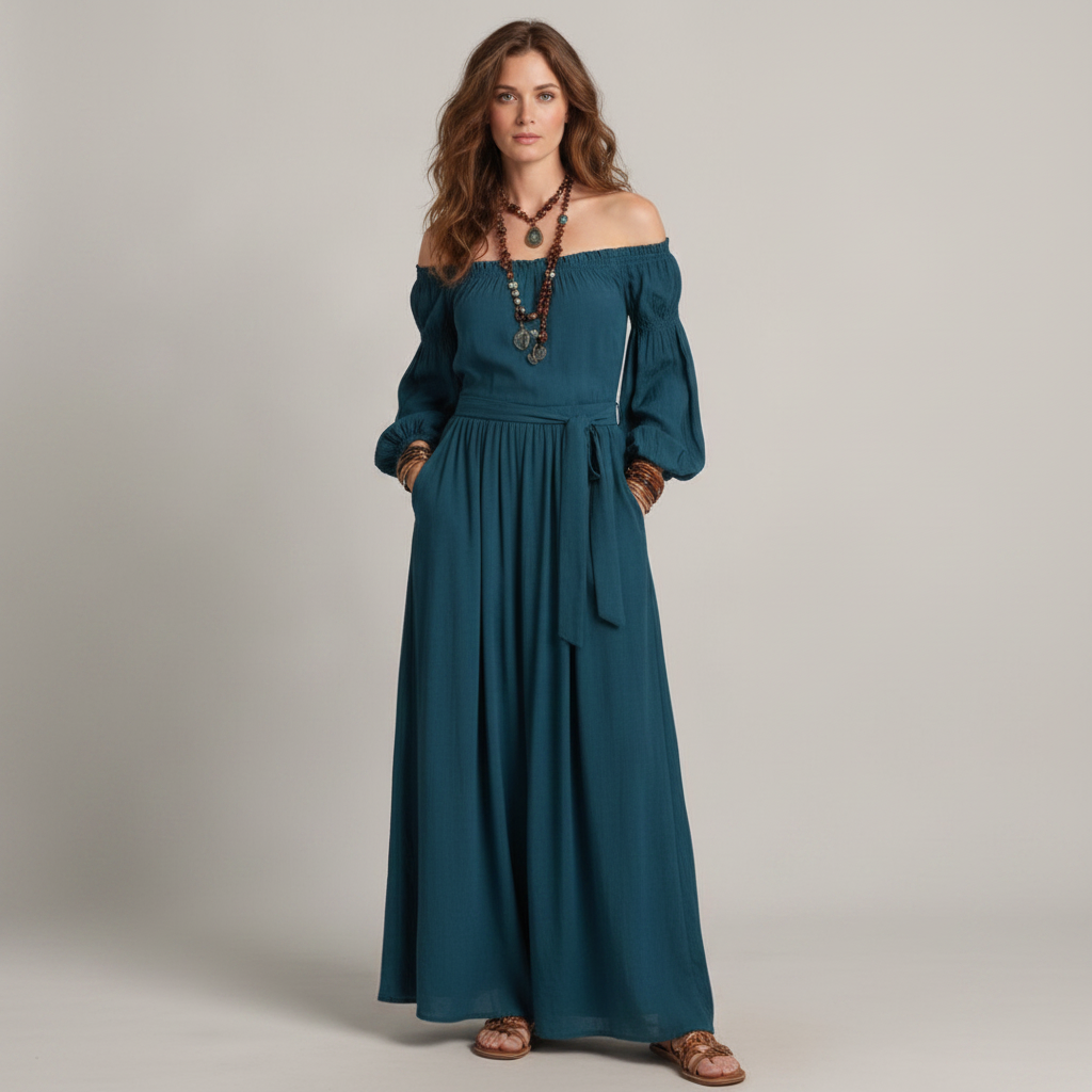 Adriana Maxi Vestido - Frontal