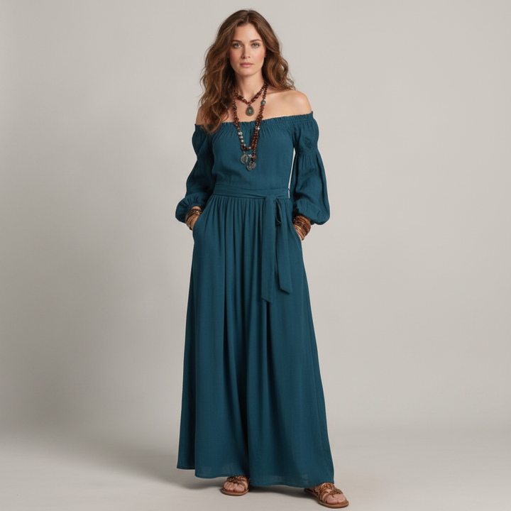Adriana Maxi Vestido - Frontal