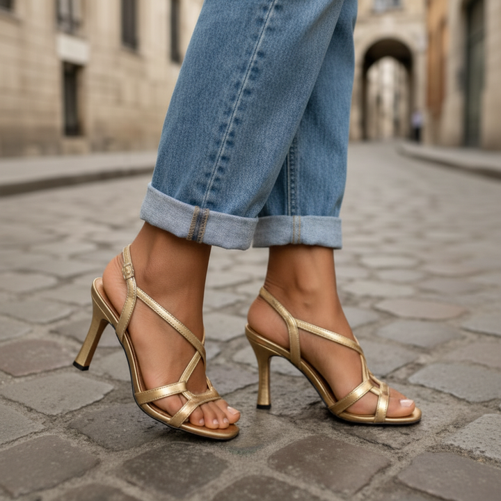 IBIZA | SANDALIAS DORADAS CHARME ESTIVAL