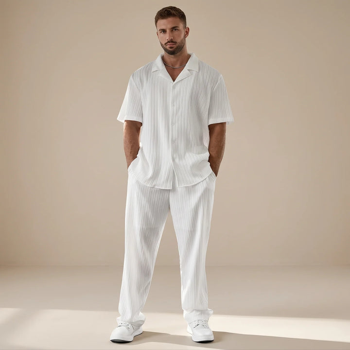 Scott - Conjunto Relajado Con Rayas