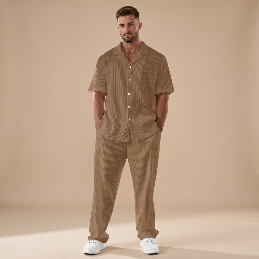 Scott - Conjunto Relajado Con Rayas